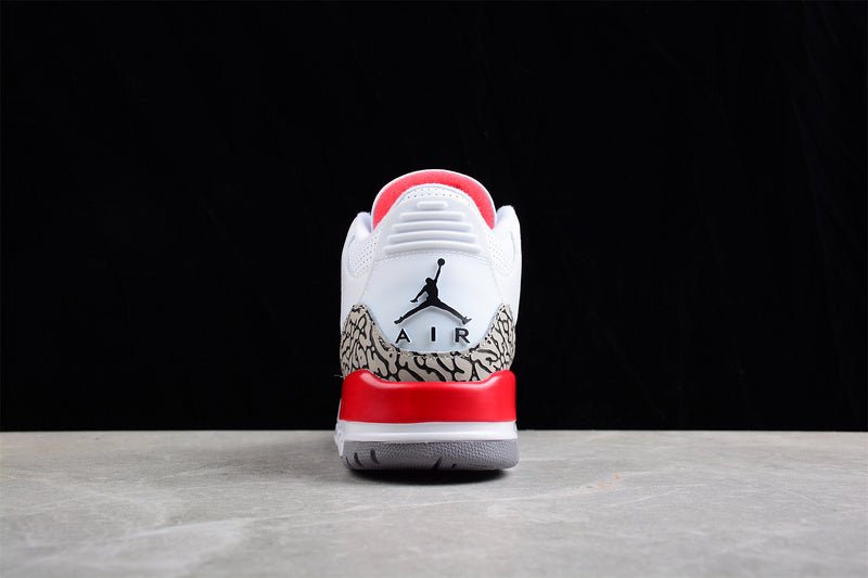 AIR JORDAN 3 RETRO HALL OF FAME WHITE/CEMENT GREY-BLACK-FIRE RED - Phantom Kicks