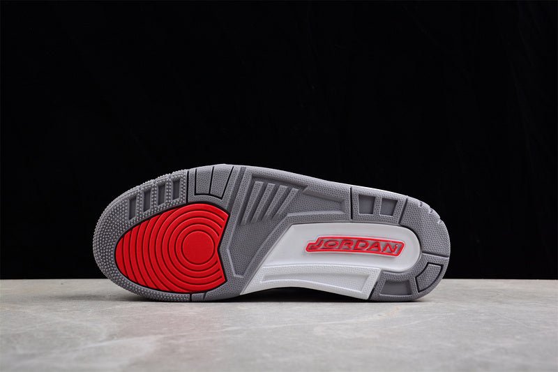 AIR JORDAN 3 RETRO HALL OF FAME WHITE/CEMENT GREY-BLACK-FIRE RED - Phantom Kicks