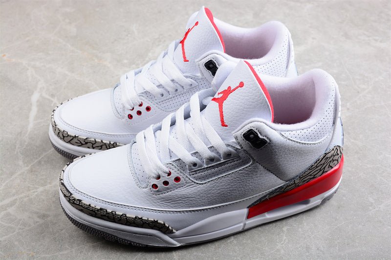 AIR JORDAN 3 RETRO HALL OF FAME WHITE/CEMENT GREY-BLACK-FIRE RED - Phantom Kicks