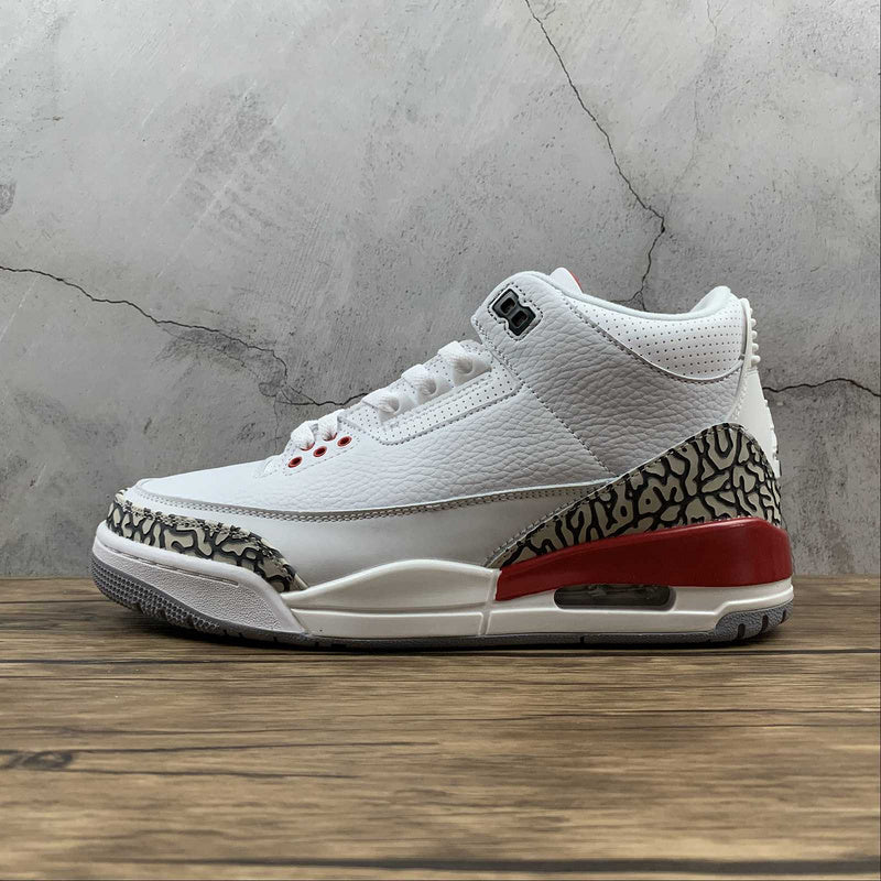 AIR JORDAN 3 RETRO HALL OF FAME WHITE/CEMENT GREY-BLACK-FIRE RED - Phantom Kicks