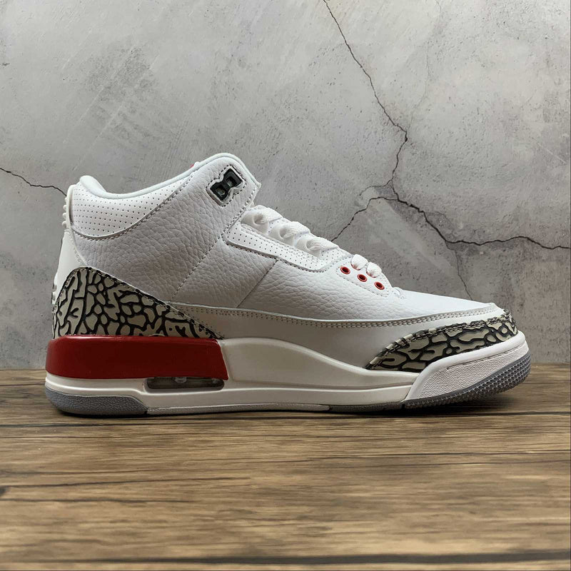AIR JORDAN 3 RETRO HALL OF FAME WHITE/CEMENT GREY-BLACK-FIRE RED - Phantom Kicks