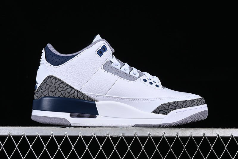 AIR JORDAN 3 RETRO MIDNIGHT NAVY WHITE/BLACK/GREY/BLUE - Phantom Kicks