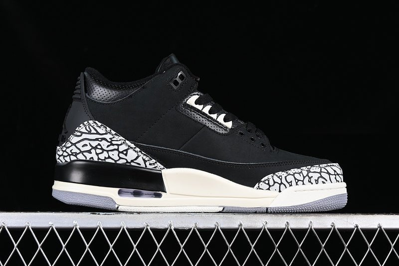AIR JORDAN 3 RETRO OFF NOIR WHITE/BLACK/GREY - Phantom Kicks