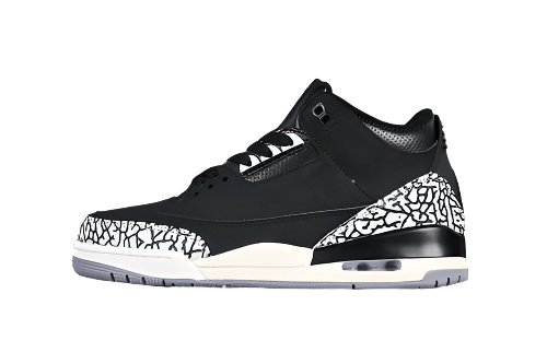AIR JORDAN 3 RETRO OFF NOIR WHITE/BLACK/GREY - Phantom Kicks