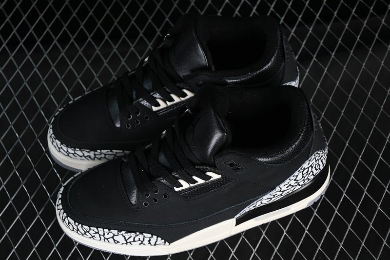 AIR JORDAN 3 RETRO OFF NOIR WHITE/BLACK/GREY - Phantom Kicks