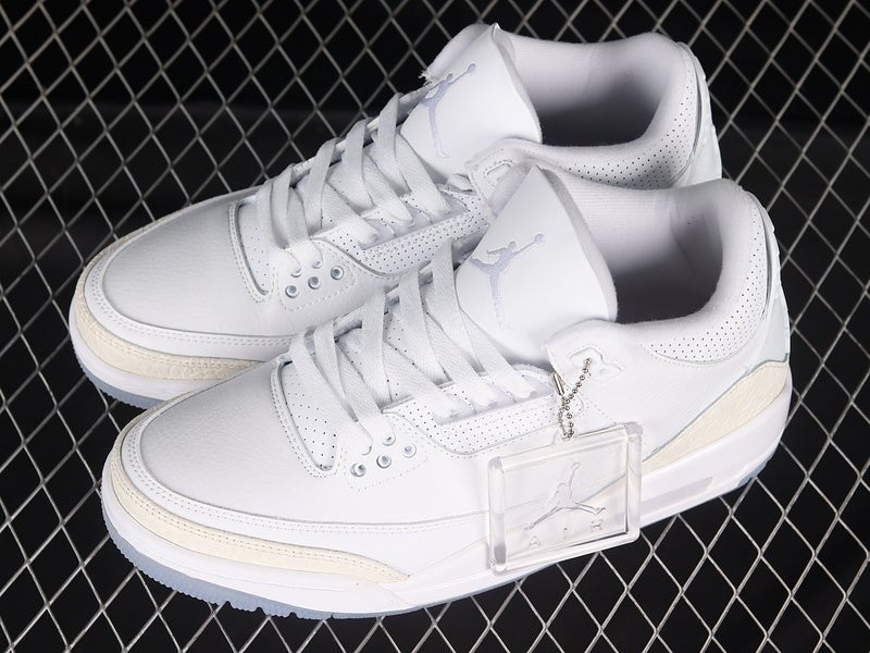 AIR JORDAN 3 RETRO PURE MONEY WHITE/WHITE-WHITE - Phantom Kicks