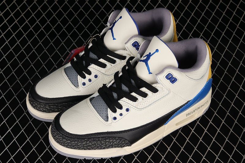 AIR JORDAN 3 RETRO UNC BEIGE/RACER BLUE/YELLOW - Phantom Kicks