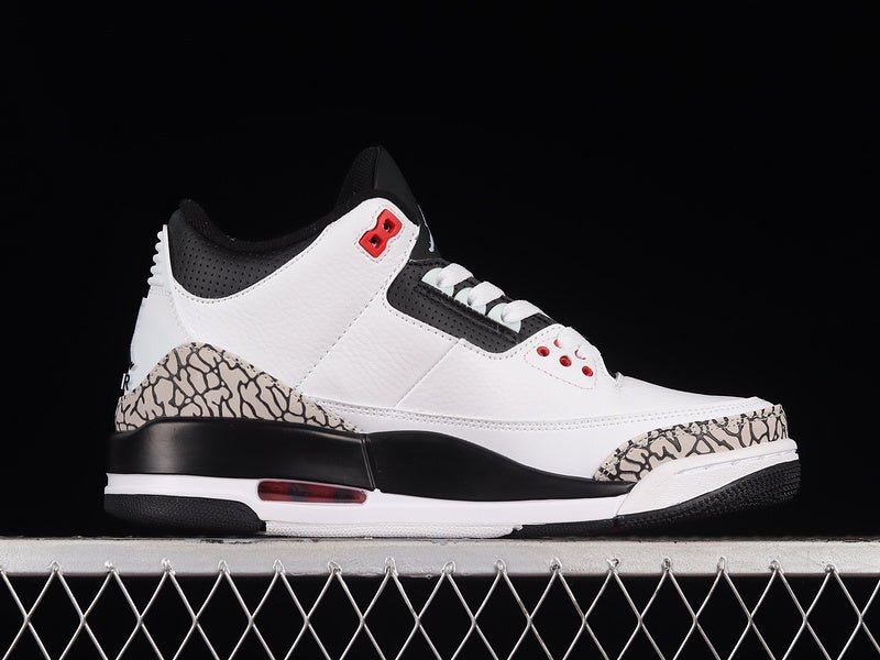 AIR JORDAN 3 RETRO WHITE/BLACK-CMNT GRY-INFRRD 23 - Phantom Kicks