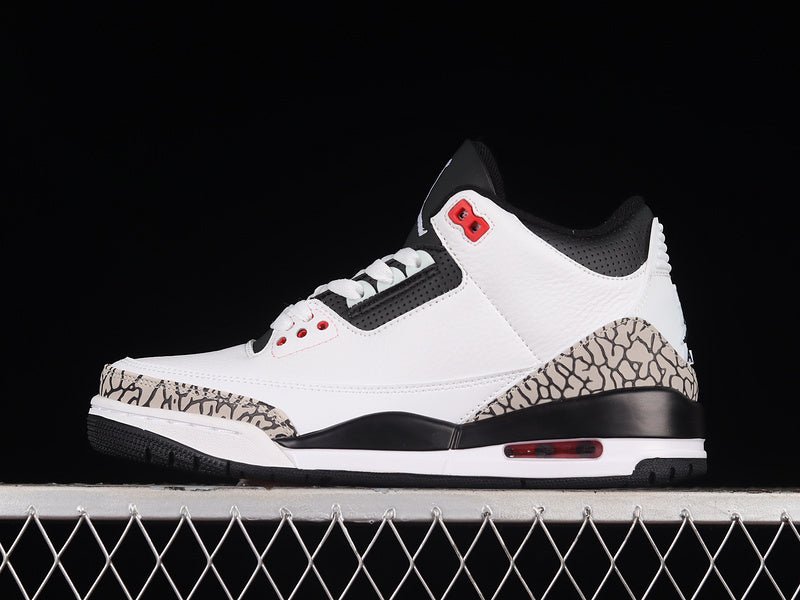 AIR JORDAN 3 RETRO WHITE/BLACK-CMNT GRY-INFRRD 23 - Phantom Kicks