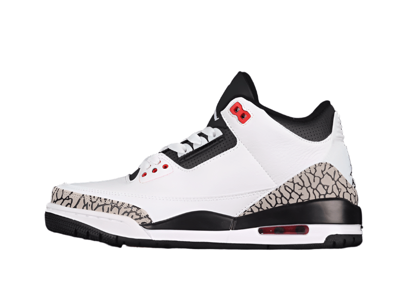 AIR JORDAN 3 RETRO WHITE/BLACK-CMNT GRY-INFRRD 23 - Phantom Kicks
