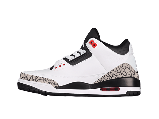 AIR JORDAN 3 RETRO WHITE/BLACK-CMNT GRY-INFRRD 23 - Phantom Kicks