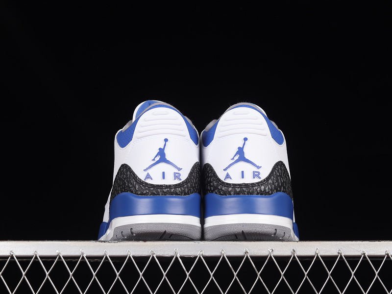 AIR JORDAN 3 RETRO WHITE/BLACK/CEMENT GREY/RACER BLUE - Phantom Kicks