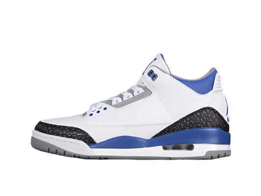 AIR JORDAN 3 RETRO WHITE/BLACK/CEMENT GREY/RACER BLUE - Phantom Kicks