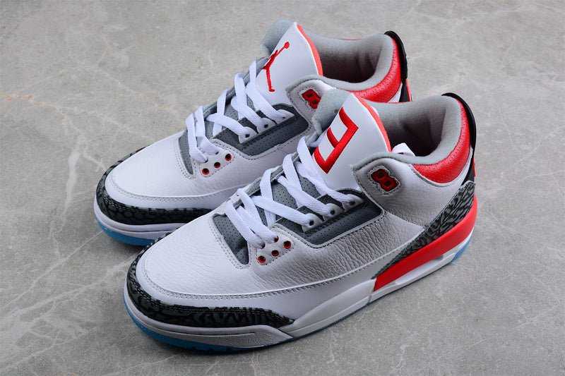 AIR JORDAN 3 RETRO WHITE/LIGHT CURRY/CARDINAL RED/CEMENT GREY - Phantom Kicks