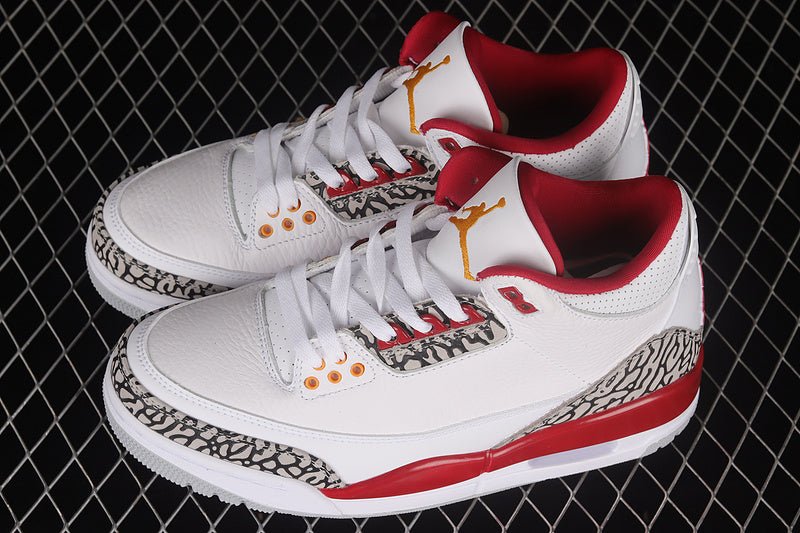 AIR JORDAN 3 RETRO WHITE/LIGHT CURRY/CARDINAL RED/CEMENT GREY - Phantom Kicks