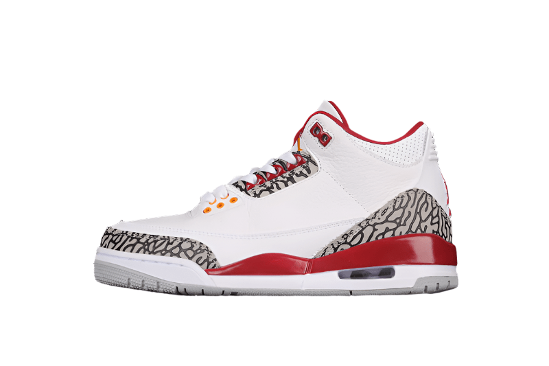 AIR JORDAN 3 RETRO WHITE/LIGHT CURRY/CARDINAL RED/CEMENT GREY - Phantom Kicks
