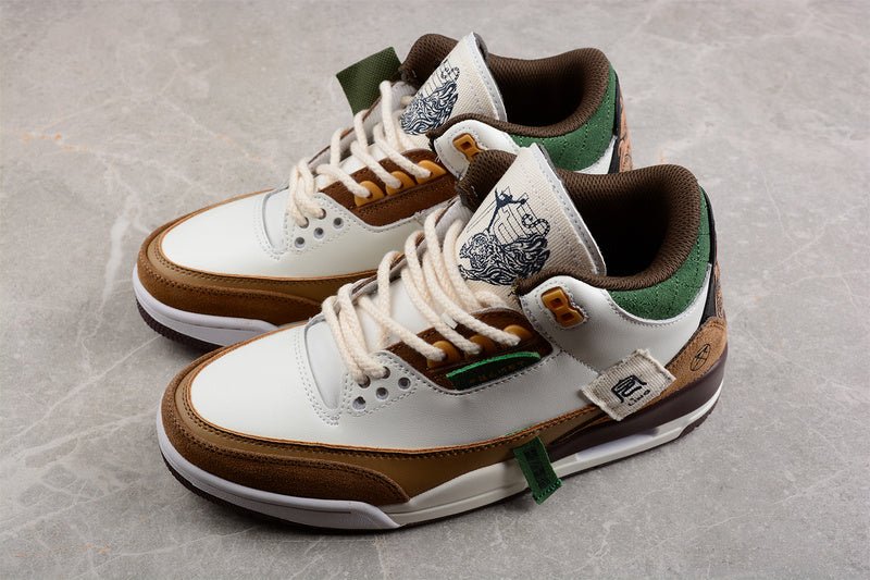 AIR JORDAN 3 SE WHITE/DARK BROWN-GREEN - Phantom Kicks