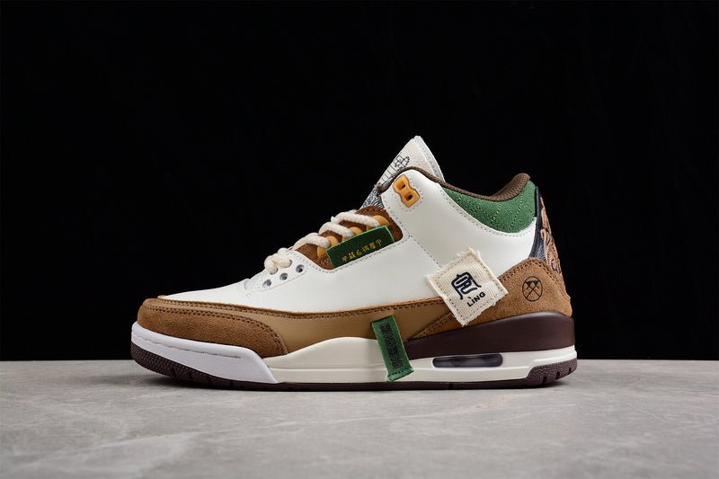 AIR JORDAN 3 SE WHITE/DARK BROWN-GREEN - Phantom Kicks