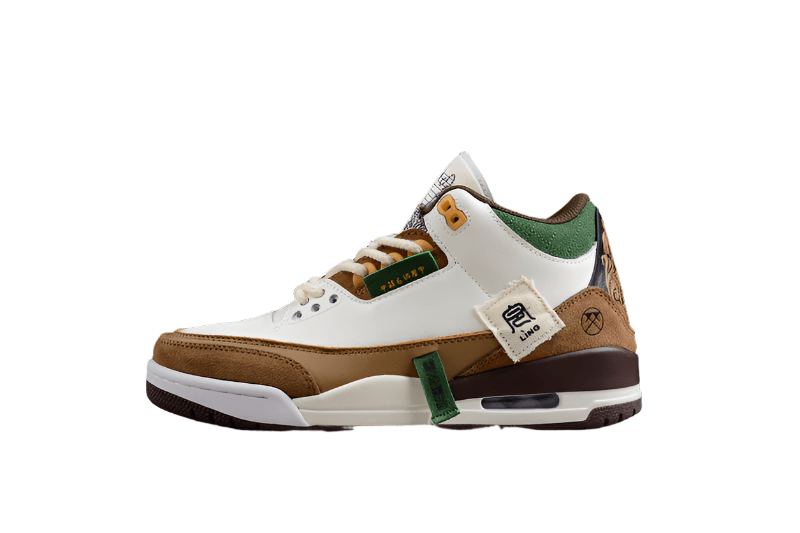 AIR JORDAN 3 SE WHITE/DARK BROWN-GREEN - Phantom Kicks
