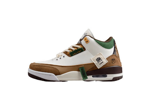 AIR JORDAN 3 SE WHITE/DARK BROWN-GREEN - Phantom Kicks