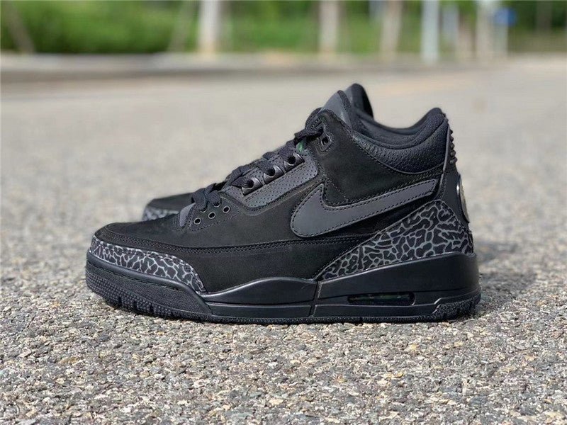 AIR JORDAN 3 TINKER BLACK CAT BLACK/BLACK/BLACK - Phantom Kicks