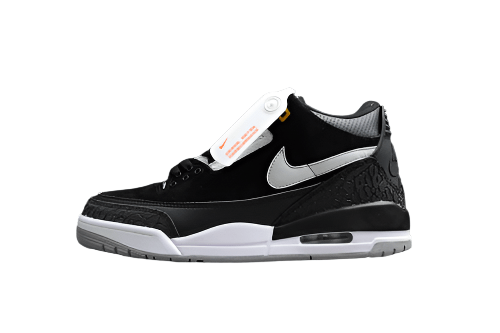 AIR JORDAN 3 TINKER BLACK/CEMENT GREY-METALLIC GOLD - Phantom Kicks