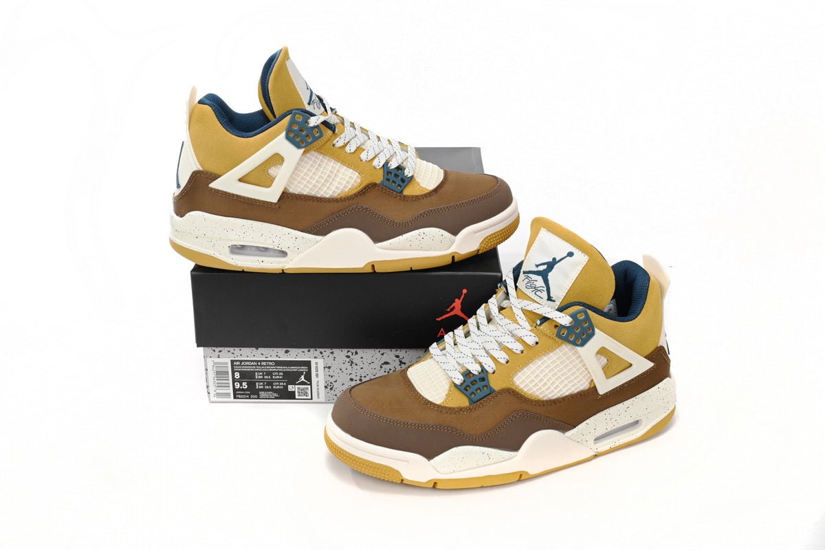 Air Jordan 4 Cacao Wow Brown White - Phantom Kicks