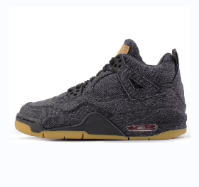 Air Jordan 4 Levi's Black - Phantom Kicks