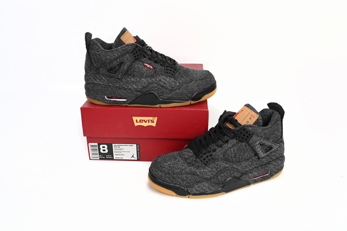 Air Jordan 4 Levi's Black - Phantom Kicks
