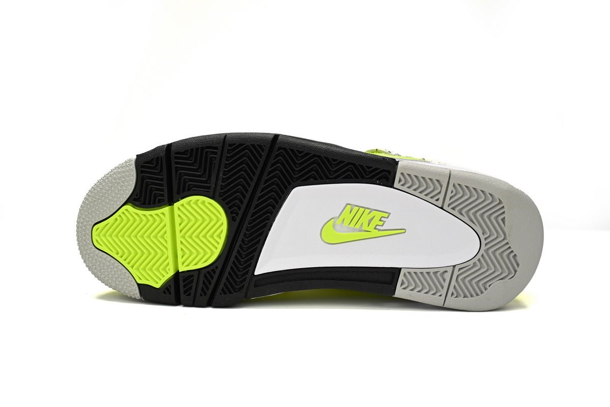 Air jordan 4 Plush Fluorescent Yellow - Phantom Kicks