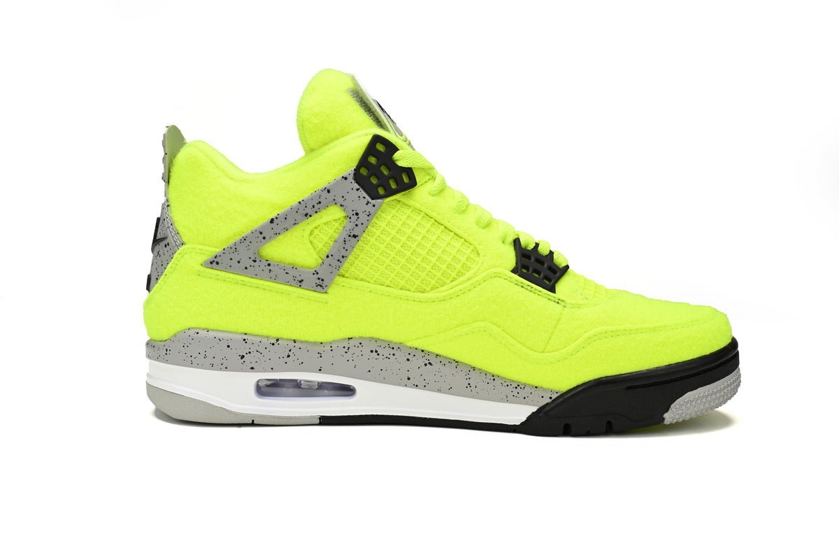 Air jordan 4 Plush Fluorescent Yellow - Phantom Kicks