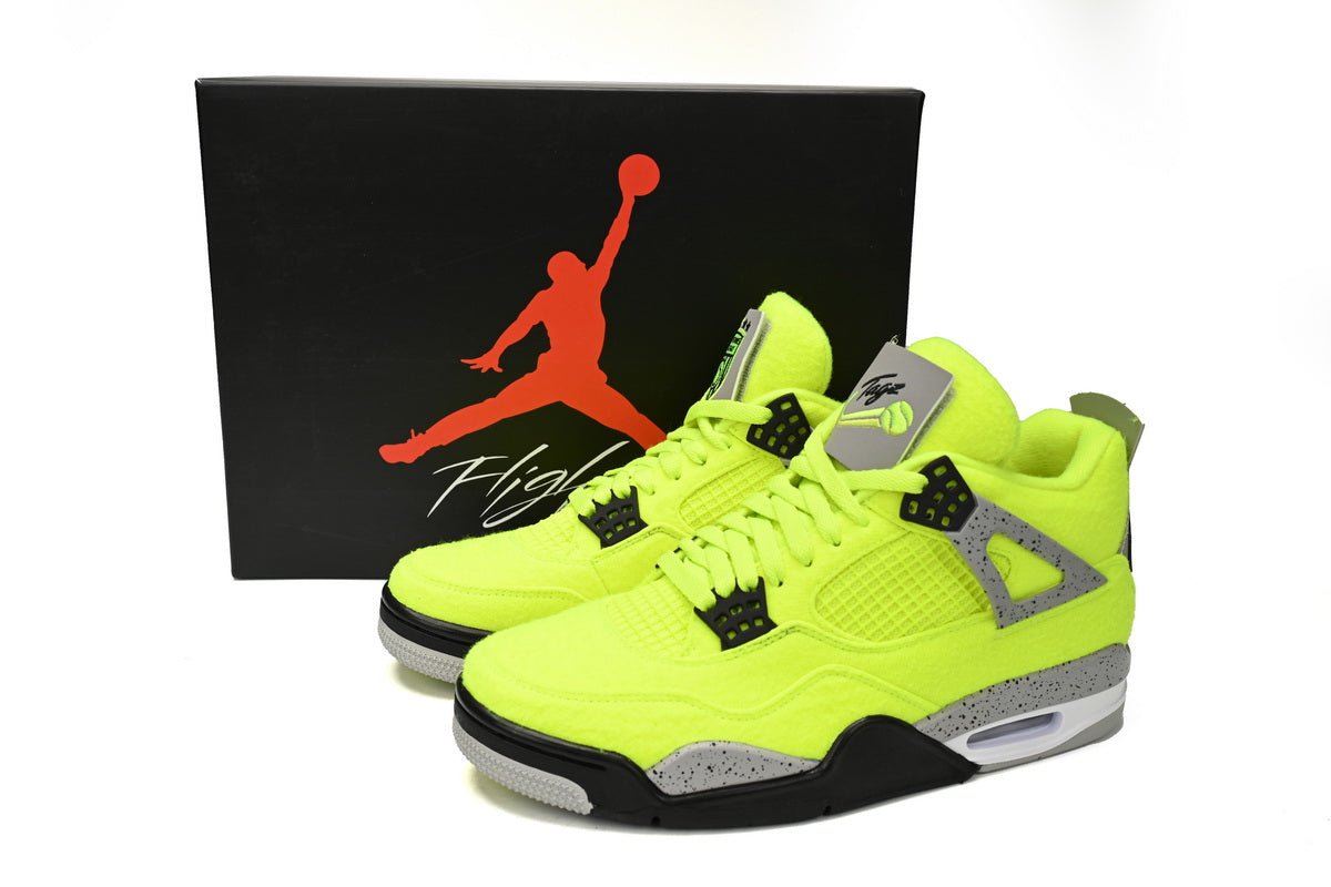 Air jordan 4 Plush Fluorescent Yellow - Phantom Kicks