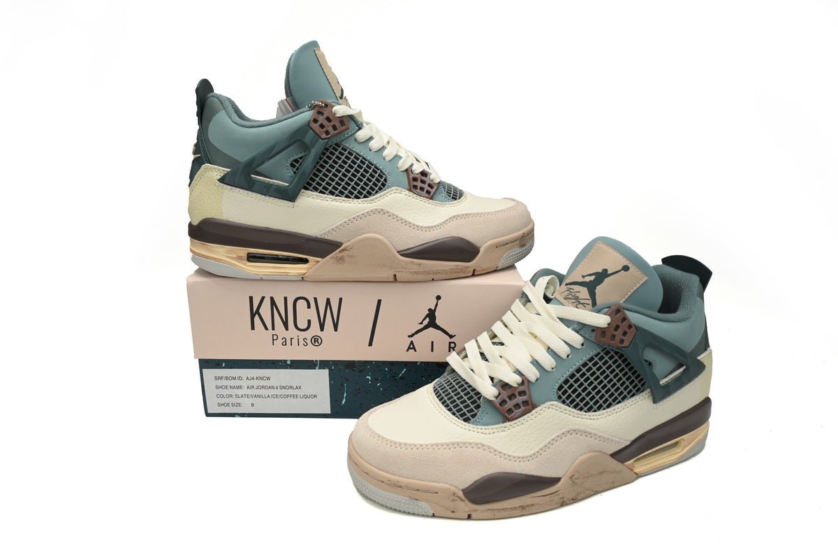 Air Jordan 4 Retro Blue Grey Brown - Phantom Kicks