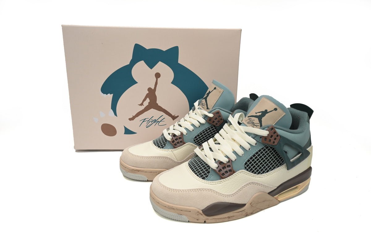Air Jordan 4 Retro Blue Grey Brown - Phantom Kicks