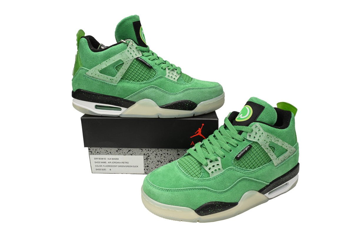 Air Jordan 4 Retro Emerald Green Black - Phantom Kicks