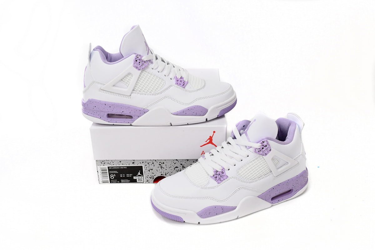 Air Jordan 4 White Purple - Phantom Kicks