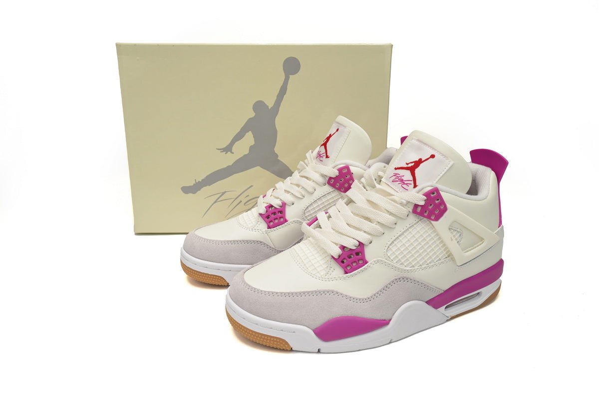 Air Jordan 4 White Purple Grey - Phantom Kicks