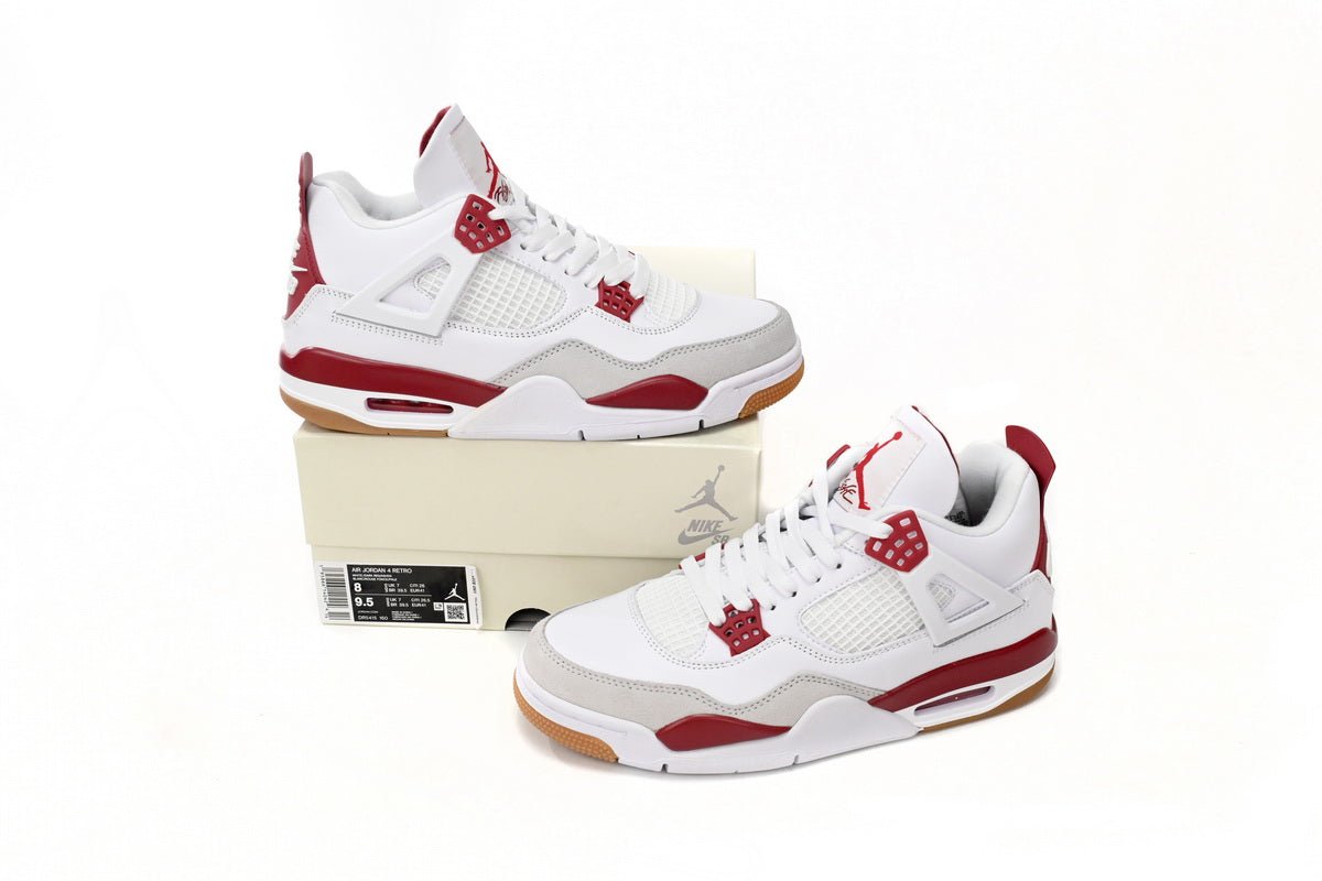 Air Jordan 4 White Red - Phantom Kicks