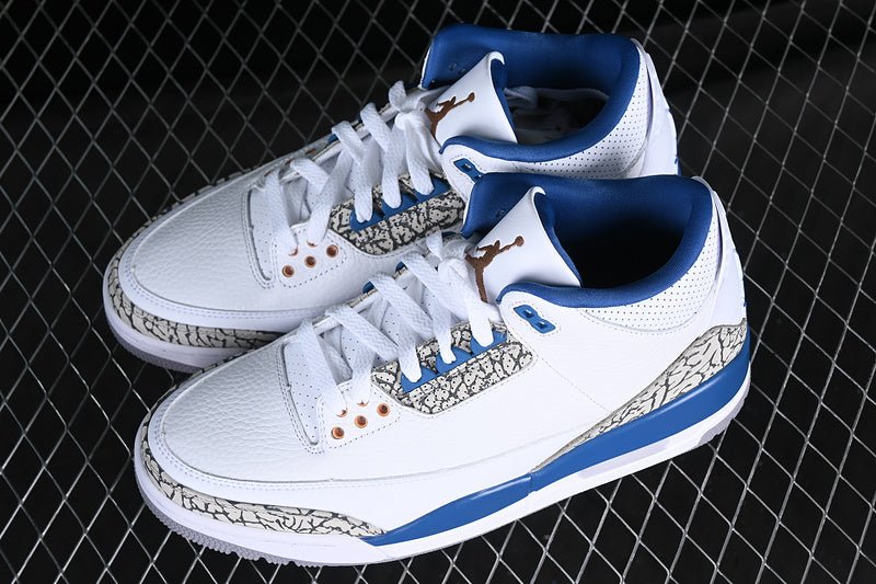 AIR JORDAN RETRO 3 WHITE/GREY/BLACK/BLUE - Phantom Kicks