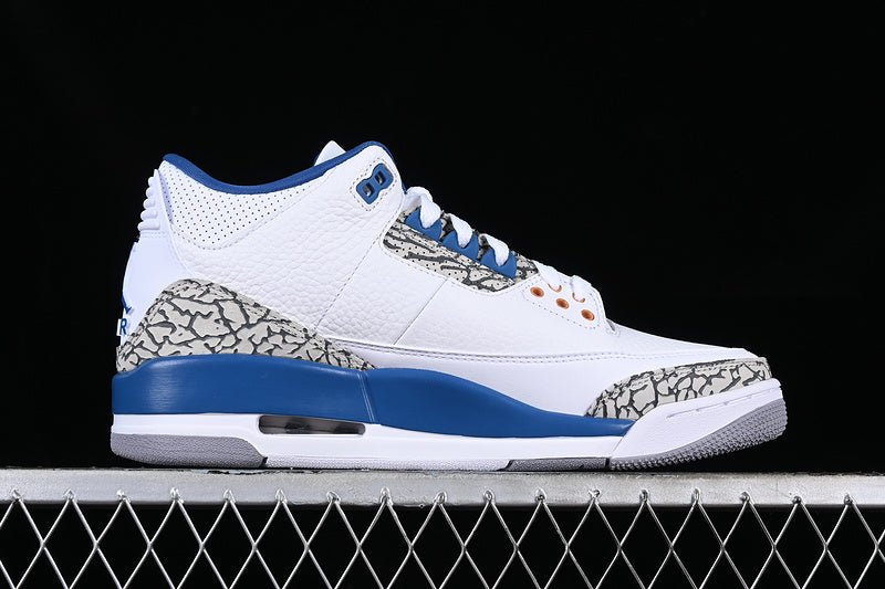 AIR JORDAN RETRO 3 WHITE/GREY/BLACK/BLUE - Phantom Kicks