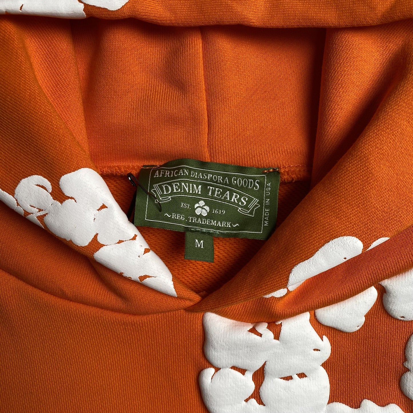 DENIM TEARS COTTON WREATH HOODIE ORANGE - Phantom Kicks