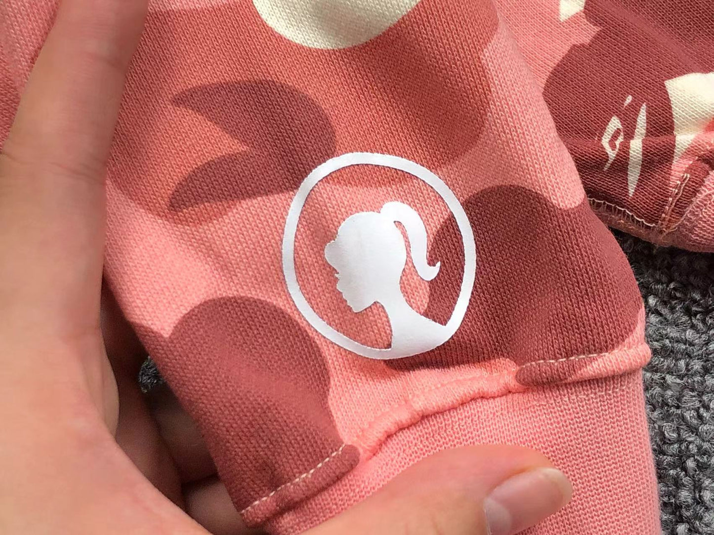BAPE x BARBIE DOT CAMO SHARK FULL ZIP HOODIE PINK - Phantom Kicks
