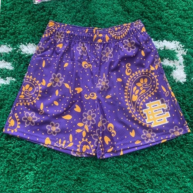 EE Basic Short Purple Paisley - Phantom Kicks