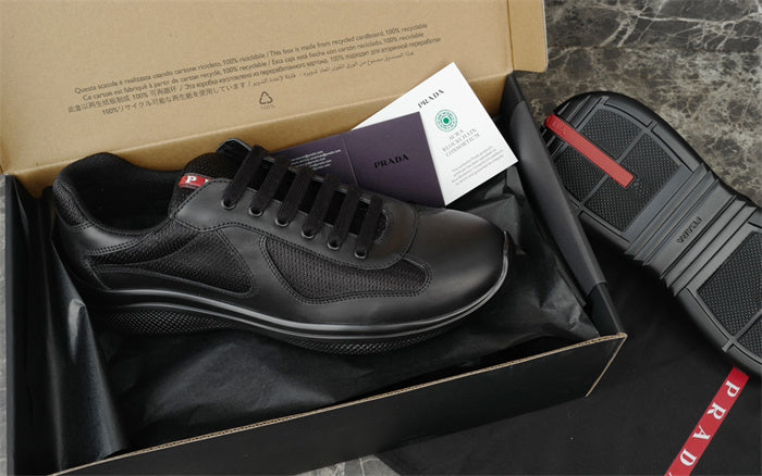 PRADA AMERICA'S CUP LEATHER BLACK - Phantom Kicks