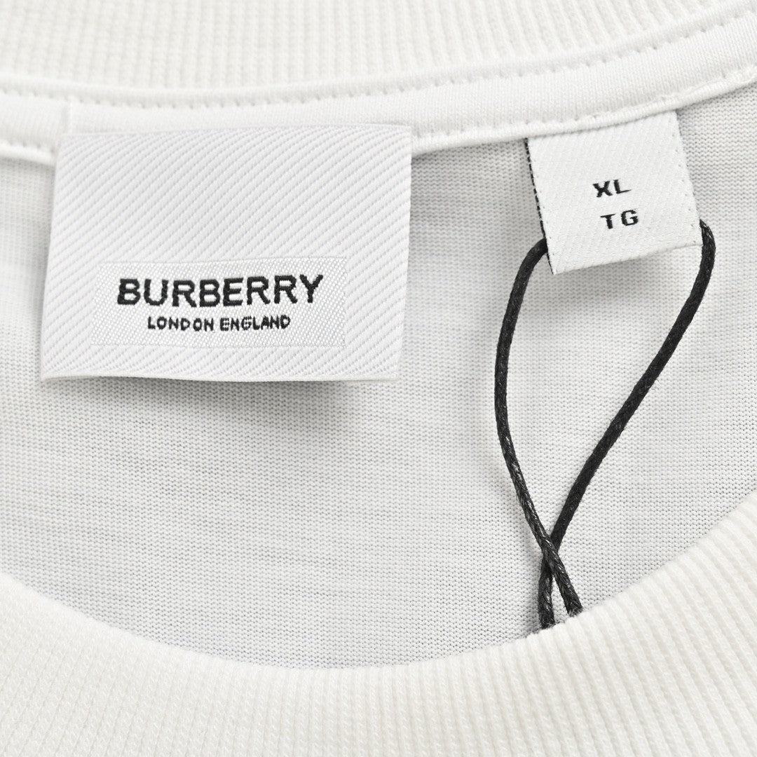 Burberry White T-Shirt with Graphic Text - Phantom Kicks