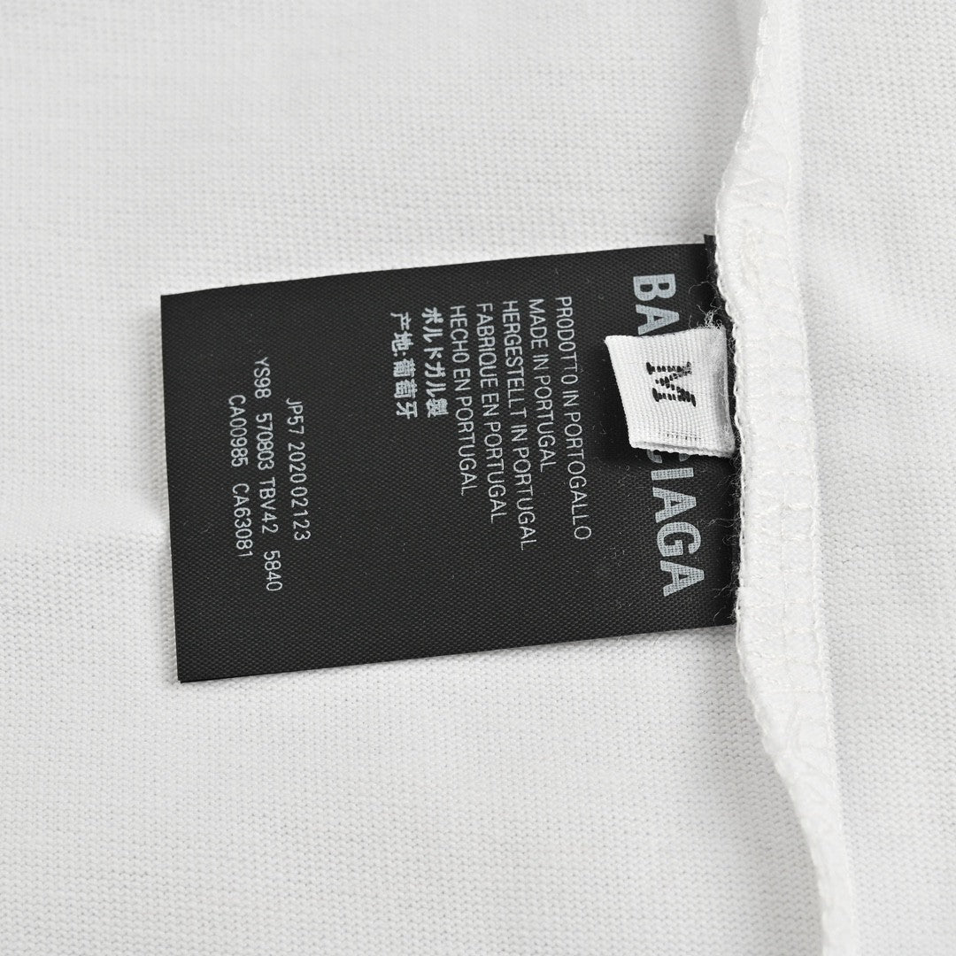 Balenciaga T-Shirt - Distressed Logo - Phantom Kicks