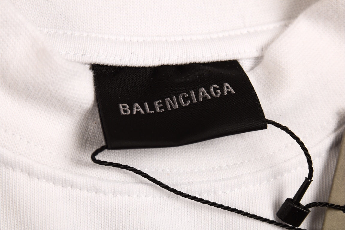 Balenciaga Multi-Logo T-Shirt (White) - Phantom Kicks