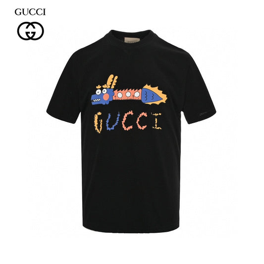 Gucci Black T-Shirt with Dragon Graphic - Phantom Kicks