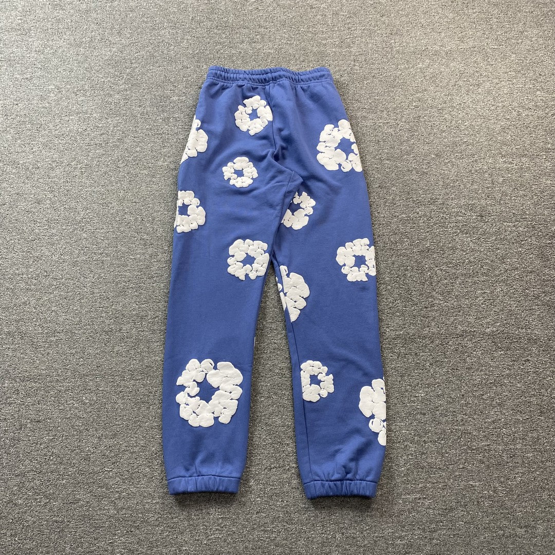 DENIM TEARS COTTON WREATH SWEATPANTS BLUE - Phantom Kicks