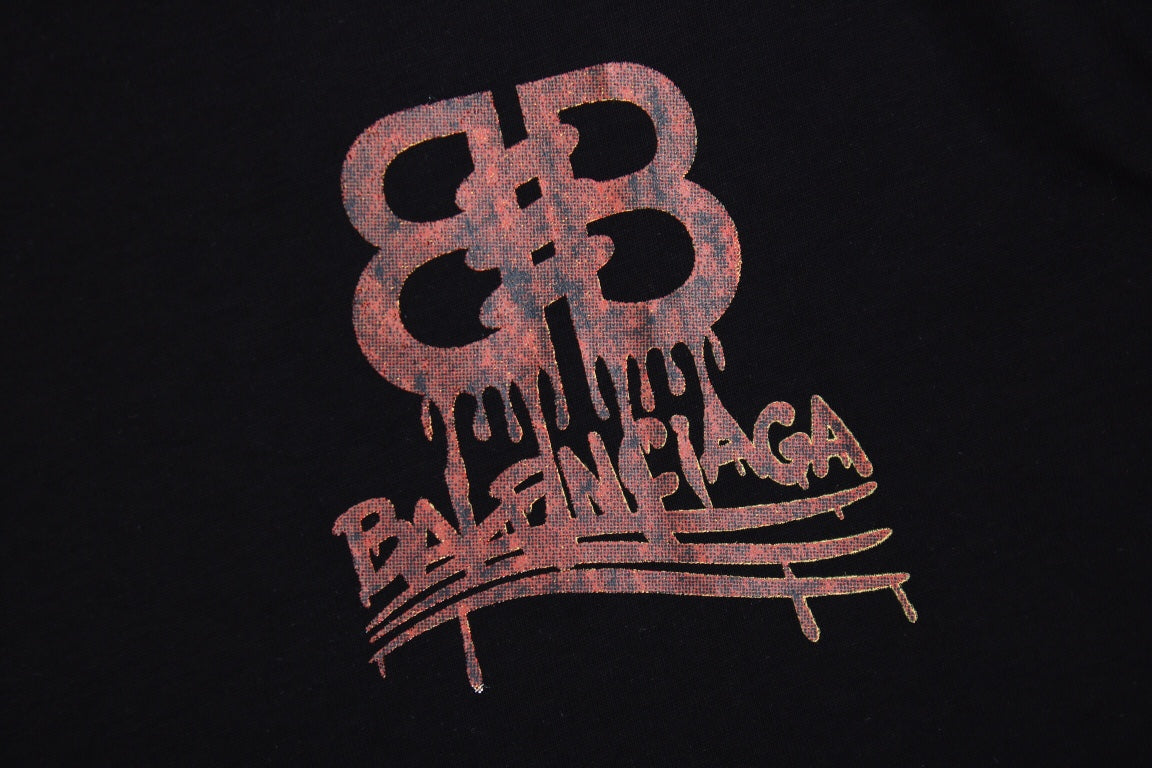 BALENCIAGA LOGO T-SHIRT BLACK - Phantom Kicks